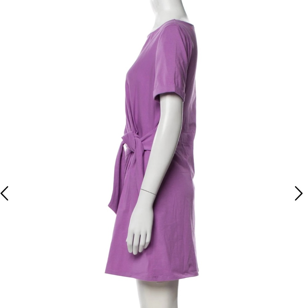 Sézane Bateau Neckline Mini Dress purple size XXL - Picture 3 of 11